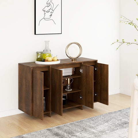 vidaXL Sideboard Braun Eichen-Optik 120x41x75 cm Holzwerkstoff