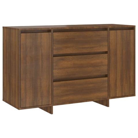 Sideboard mit 3 Schubladen Braun Eichen-Optik 120x41x75 cm