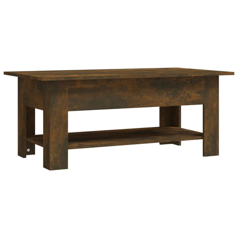 vidaXL Couchtisch Räuchereiche 102x55x42 cm Holzwerkstoff