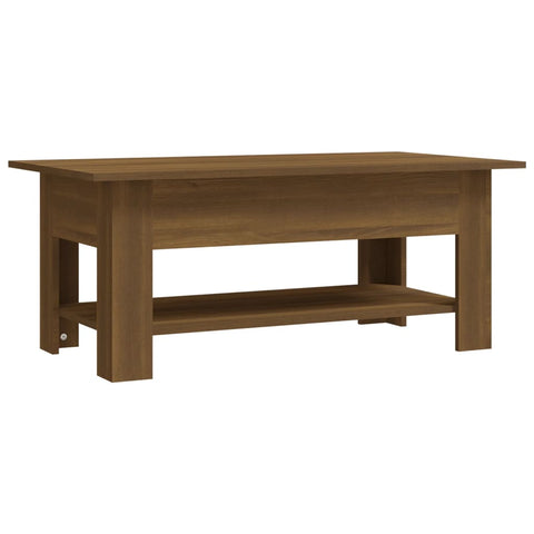 Couchtisch Braun Eichen-Optik 102x55x42 cm Holzwerkstoff