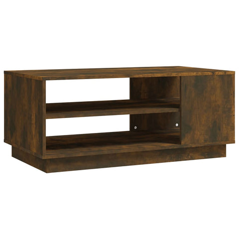 vidaXL Couchtisch Räuchereiche 102x55x43 cm Holzwerkstoff