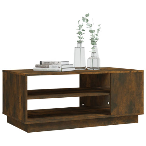 vidaXL Couchtisch Räuchereiche 102x55x43 cm Holzwerkstoff