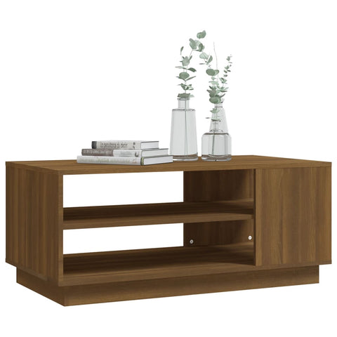 vidaXL Couchtisch Braun Eichen-Optik 102x55x43 cm Holzwerkstoff