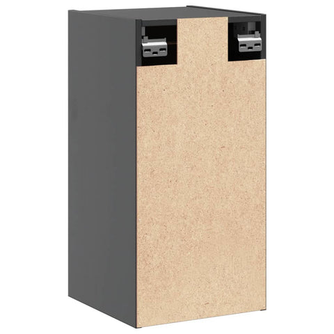 vidaXL Wandschrank Grau 30x30x60 cm Massivholz Kiefer