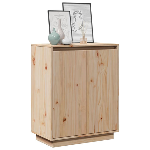 vidaXL Sideboard 60x34x75 cm Massivholz Kiefer