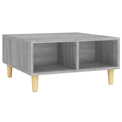 vidaXL Couchtisch Grau Sonoma 60x60x30 cm Holzwerkstoff