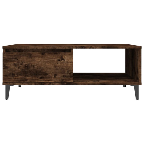 vidaXL Couchtisch Räuchereiche 90x60x35 cm Holzwerkstoff