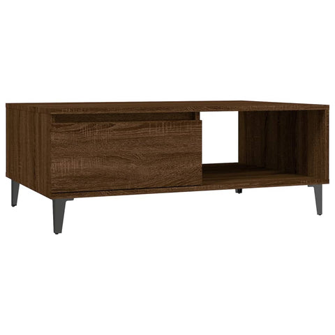 vidaXL Couchtisch Braun Eichen-Optik 90x60x35 cm Holzwerkstoff