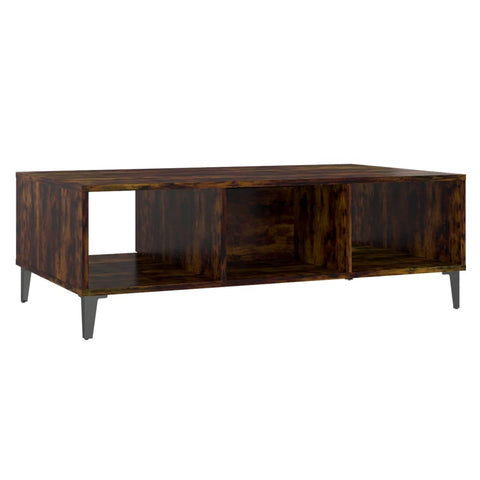 vidaXL Couchtisch Räuchereiche 103,5x60x35 cm Holzwerkstoff