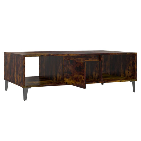 vidaXL Couchtisch Räuchereiche 103,5x60x35 cm Holzwerkstoff