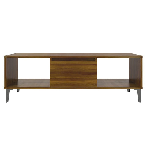 vidaXL Couchtisch Braun Eichen-Optik 103,5x60x35 cm Holzwerkstoff