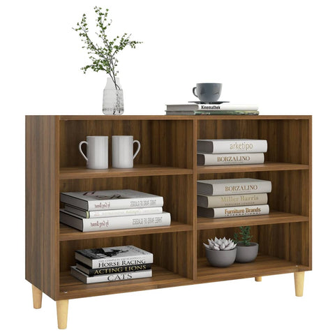 vidaXL Sideboard Braun Eichen-Optik 103,5x35x70 cm Holzwerkstoff