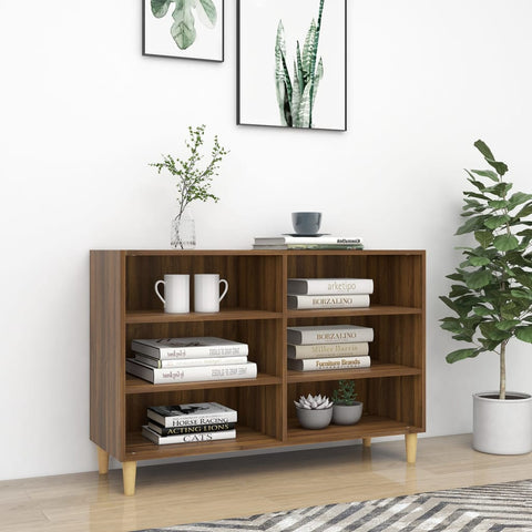 vidaXL Sideboard Braun Eichen-Optik 103,5x35x70 cm Holzwerkstoff