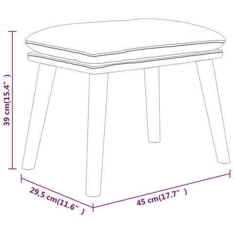 Relaxsessel mit Hocker Senfgelb Stoff