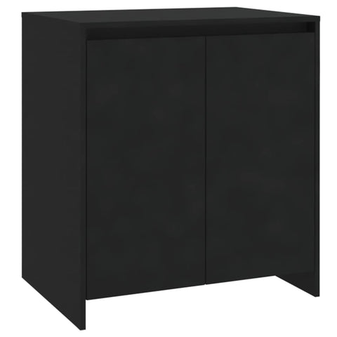 vidaXL 2-tlg. Sideboard Schwarz Holzwerkstoff