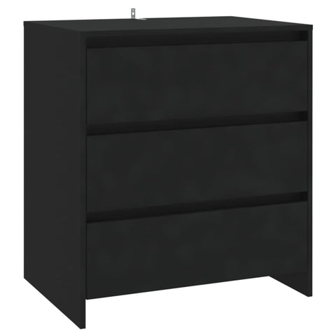 vidaXL 2-tlg. Sideboard Schwarz Holzwerkstoff