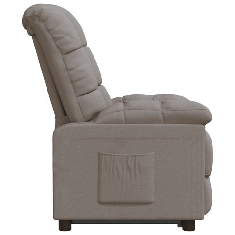 vidaXL Relaxsessel Taupe Stoff