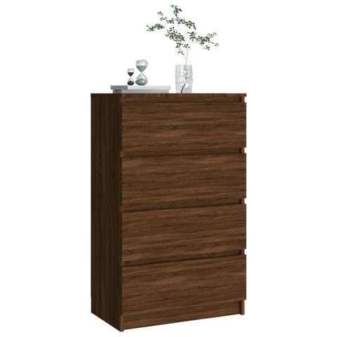 vidaXL Sideboard Braun Eichen-Optik 60x35x98,5 cm Holzwerkstoff