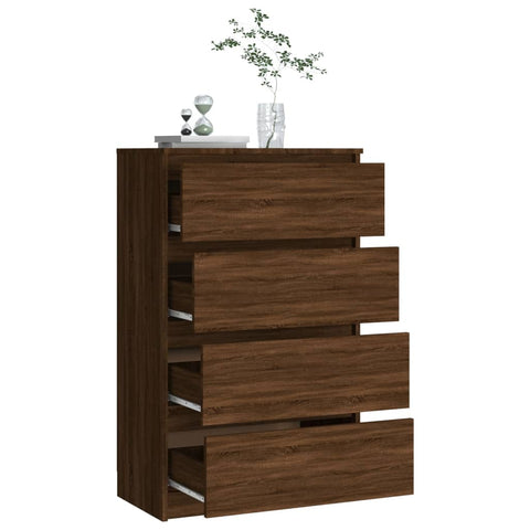 vidaXL Sideboard Braun Eichen-Optik 60x35x98,5 cm Holzwerkstoff