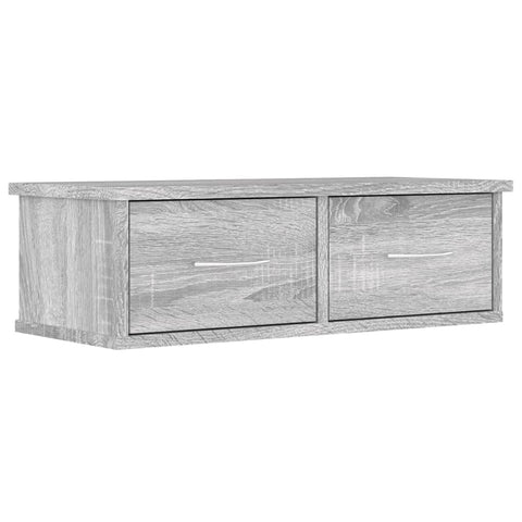 vidaXL Wandschrank Grau Sonoma 60x26x18,5 cm Holzwerkstoff