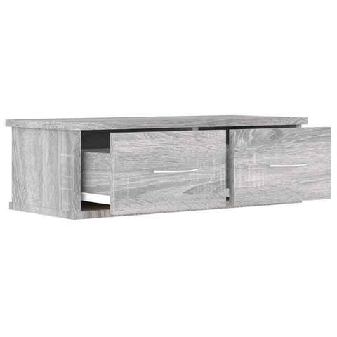 vidaXL Wandschrank Grau Sonoma 60x26x18,5 cm Holzwerkstoff