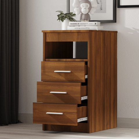 Sideboard mit Schubladen Braun Eichen-Optik 40x50x76 cm