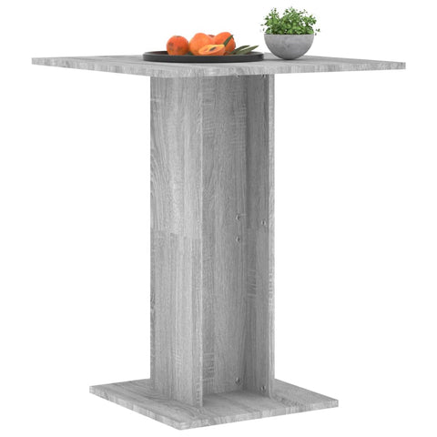 vidaXL Bistrotisch Grau Sonoma 60x60x75 cm Holzwerkstoff