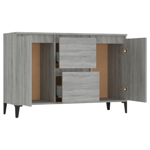 Sideboard Grau Sonoma 104x35x70 cm Holzwerkstoff