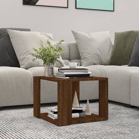 vidaXL Couchtisch Braun Eichen-Optik 40x40x30 cm Holzwerkstoff