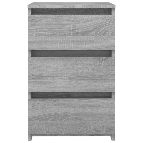 vidaXL Nachttische 2 Stk. Grau Sonoma 40x35x62,5 cm Holzwerkstoff