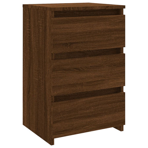 vidaXL Nachttische 2 Stk. Braun Eiche 40x35x62,5 cm Holzwerkstoff