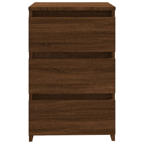 vidaXL Nachttische 2 Stk. Braun Eiche 40x35x62,5 cm Holzwerkstoff