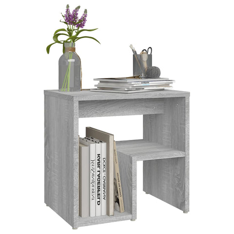 vidaXL Nachttische 2 Stk. Grau Sonoma 40x30x40 cm Holzwerkstoff