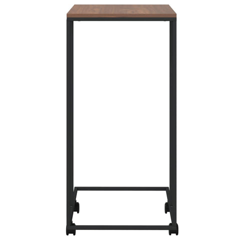 vidaXL Beistelltisch mit Rollen Schwarz 40x30x63,5 cm Holzwerkstoff