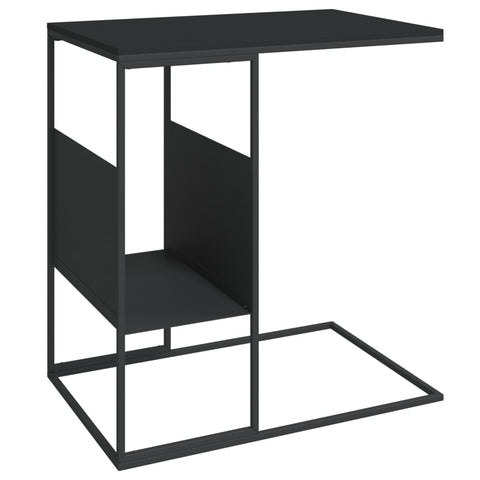 vidaXL Beistelltisch Schwarz 55x36x59,5 cm Holzwerkstoff