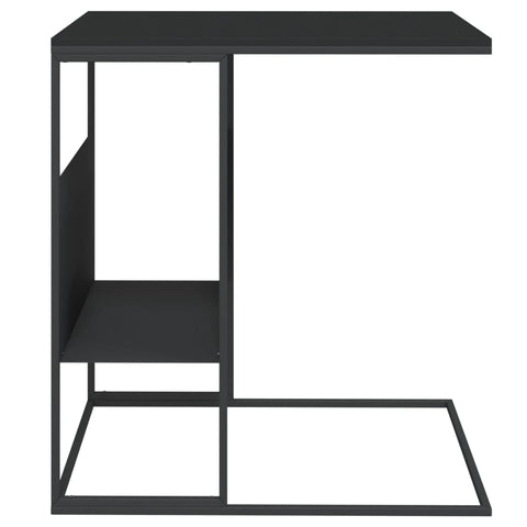 vidaXL Beistelltisch Schwarz 55x36x59,5 cm Holzwerkstoff