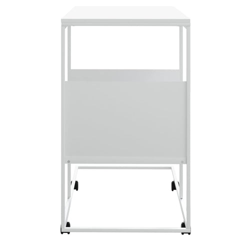 vidaXL Beistelltisch mit Rollen Weiß 55x36x63,5 cm Holzwerkstoff