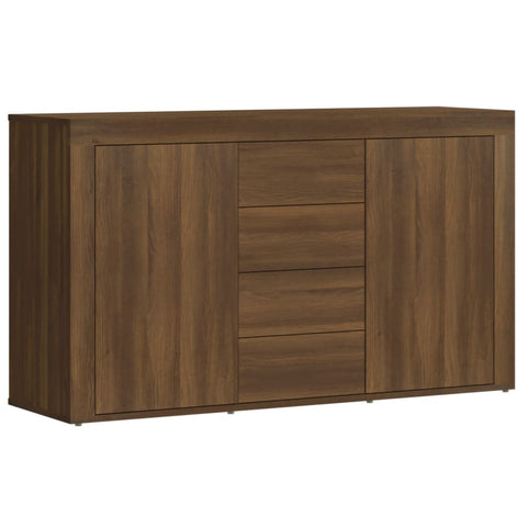 Sideboard Braun Eichen-Optik 120x36x69 cm Holzwerkstoff