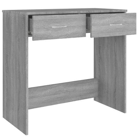 vidaXL Schreibtisch Grau Sonoma 80x40x75 cm Holzwerkstoff