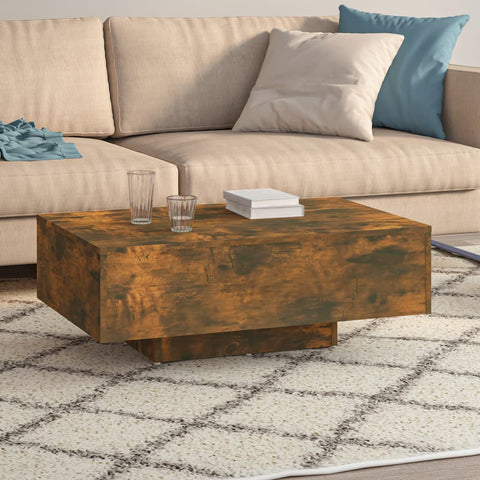 vidaXL Couchtisch Räuchereiche 85x55x31 cm Holzwerkstoff