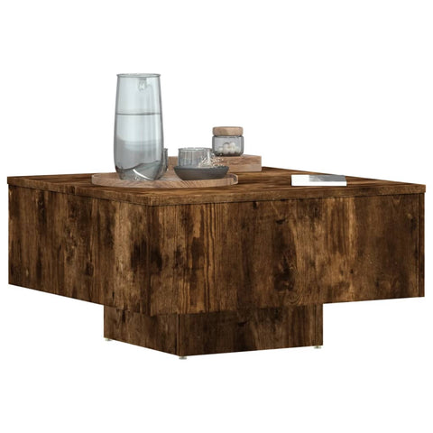 vidaXL Couchtisch Räuchereiche 60x60x31,5 cm Holzwerkstoff