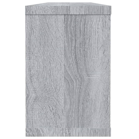 Würfelregale 2 Stk. Grau Sonoma 60x15x23 cm Holzwerkstoff