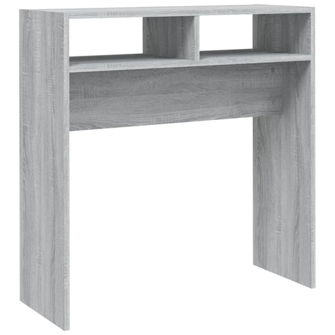 vidaXL Konsolentisch Grau Sonoma 78x30x80 cm Holzwerkstoff