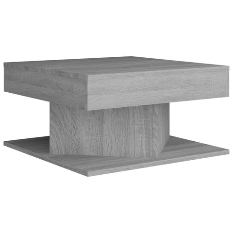 vidaXL Couchtisch Grau Sonoma 57x57x30 cm Holzwerkstoff