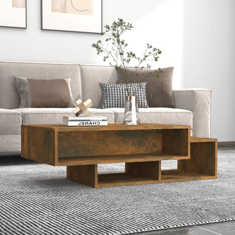 vidaXL Couchtisch Räuchereiche 105x55x32 cm Holzwerkstoff