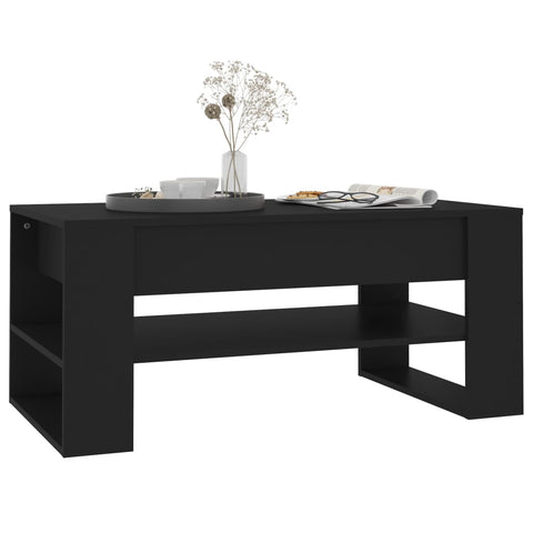 vidaXL Couchtisch Schwarz 102x55x45 cm Holzwerkstoff