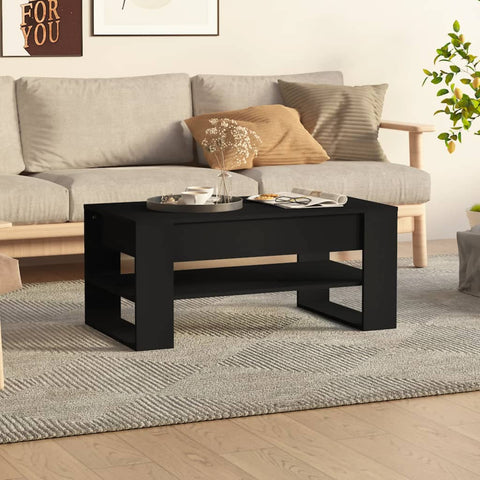 vidaXL Couchtisch Schwarz 102x55x45 cm Holzwerkstoff