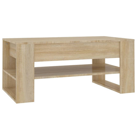 vidaXL Couchtisch Sonoma-Eiche 102x55x45 cm Holzwerkstoff