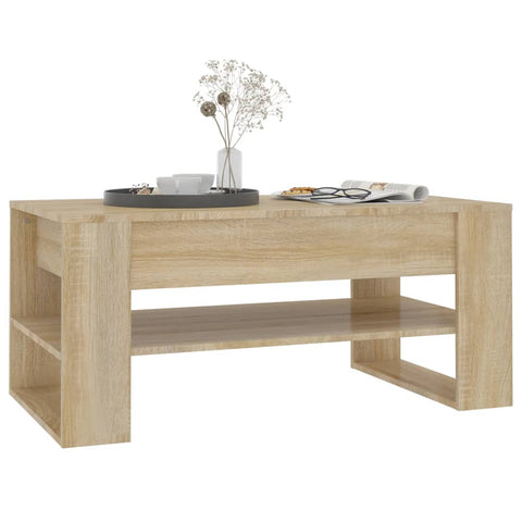 vidaXL Couchtisch Sonoma-Eiche 102x55x45 cm Holzwerkstoff