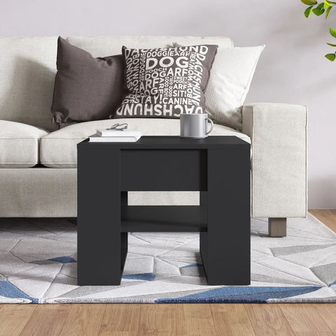 vidaXL Couchtisch Schwarz 55,5x55x45 cm Holzwerkstoff